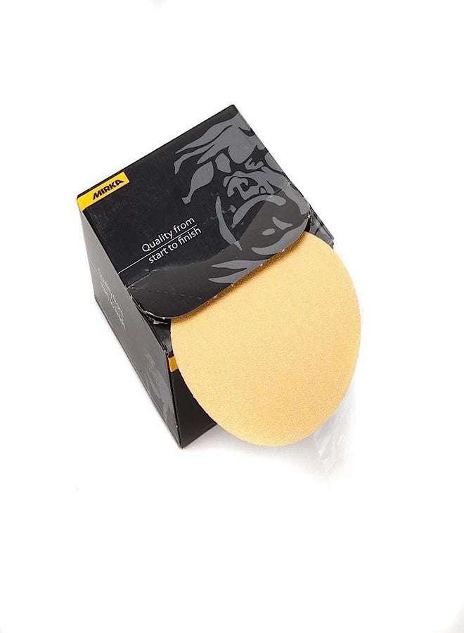 Mirka Gold Adhesive Sandpaper Discs / 5 inch/Grit 120 / No-Hole/PSA Sanding Disc / 100 pcs / for Orbital Sander, Sand Paper Pads for Wood, Composites, Automotive / 23-388-120 - Image 2