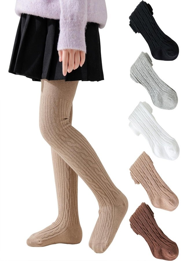 JORMATT جوارب طويلة قطنية شتوية من JORMATT، عبوة من 5 قطع، مناسبة للأطفال حديثي الولادة من عمر 4 إلى 6 سنوات - Image 1