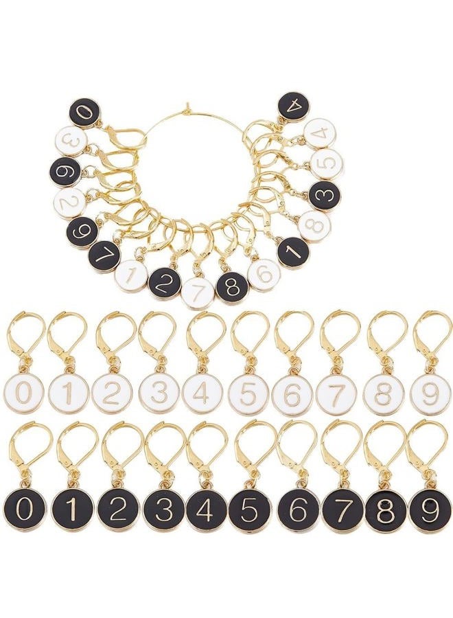 SUNNYCLUE Upgraded Gift Box and Hanging Loops Knitting Stitch Markers Crochet Stitch Markers Kit for Women Knitting Weaving Sewing Needleworks DIY Crafts, 1.18 inches, Alloy, Enamel, Stainless Steel - Image 1