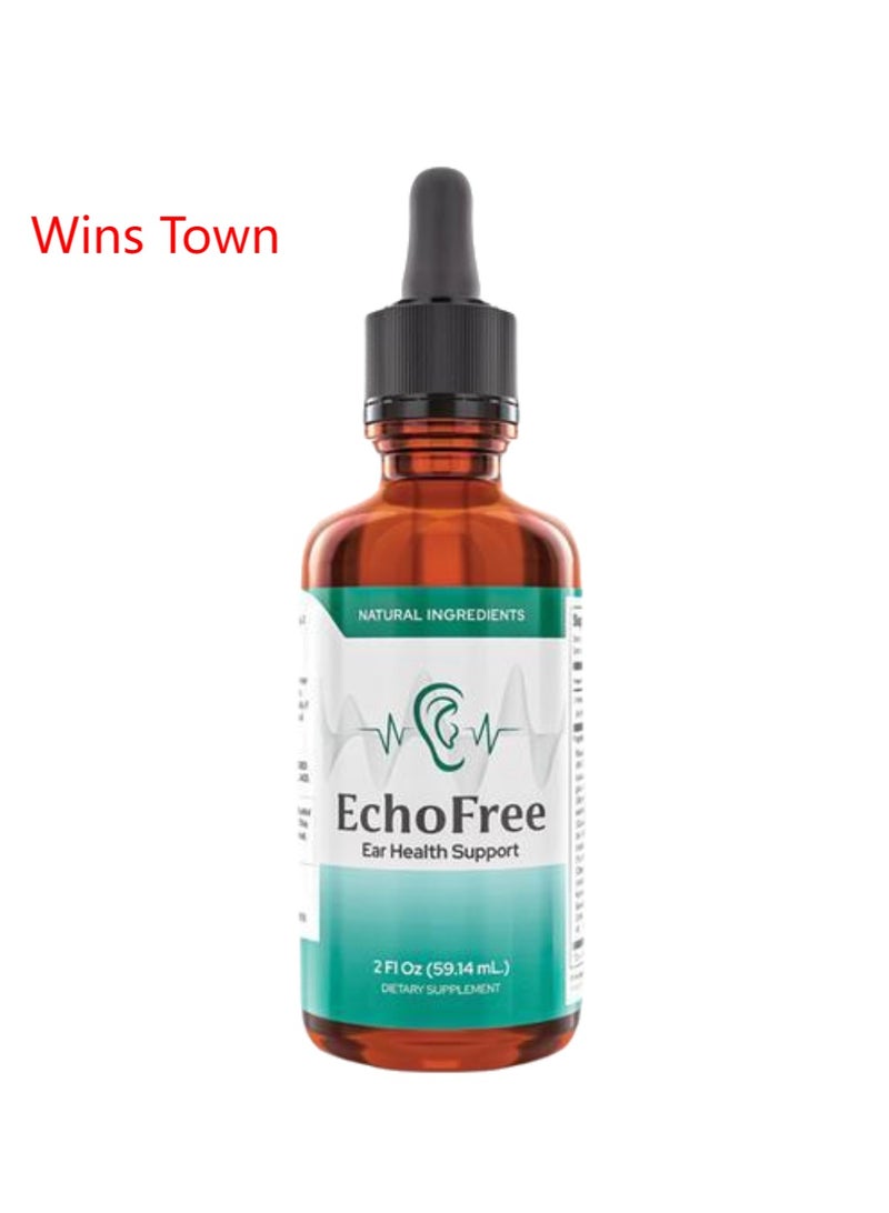 Wins Town Echo Free Drops - Natural Support, EchoFree Pro Ear Health Support Supplement Liquid Drops, Echofree Pro Healthy Ear Vitamin Premium, EchoFree Advanced Formula Reviews  - Image 1