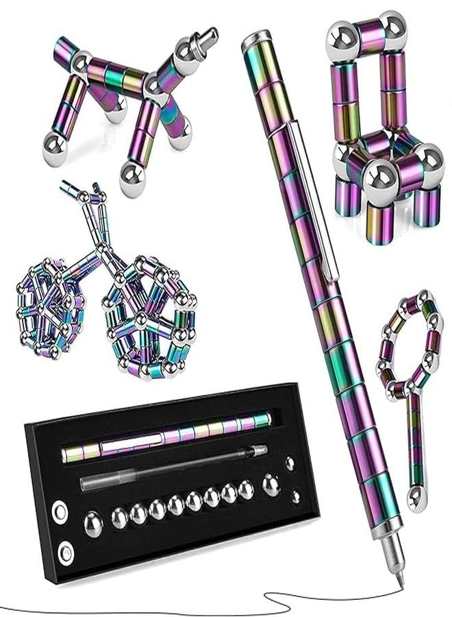OTIPORTER __ Magnetic Pen Fidget Pen Decompression Magnetic Toy Pen Teenage Girls Boys-Toy Pen Decompression Modular Tools For 8-12 Years Old, Novelty Toy Gift for Kids or Friends (Pack Of 1) - Image 1
