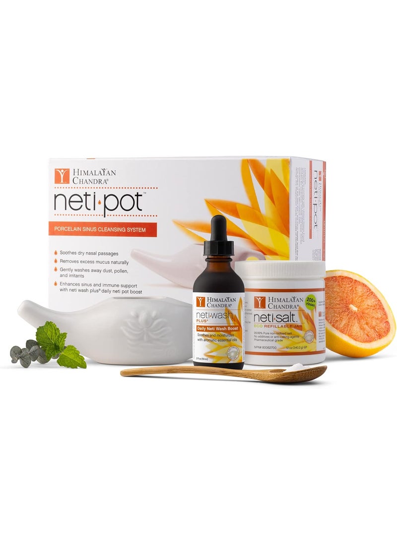 Himalayan Chandra Himalayan Chandra Neti Pot Complete Sinus Cleansing System Starter Kit 