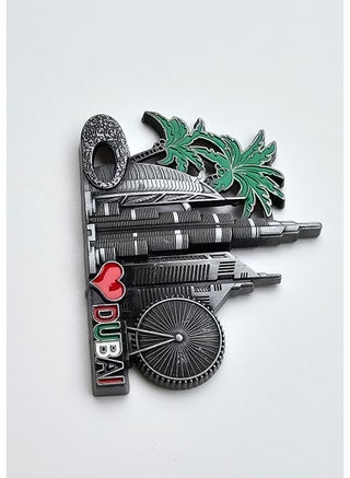Premium Metal Fridge Magnets Dubai Souvenir featuring high-quality detailing, strong magnetic hold, and durable metal construction—ideal for gifting, collecting, or decorating your fridge and workspace. - view 3