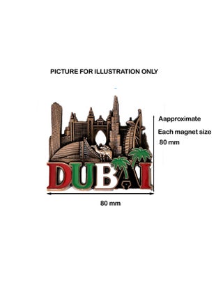 Premium Metal Fridge Magnets Dubai Souvenir featuring high-quality detailing, strong magnetic hold, and durable metal construction—ideal for gifting, collecting, or decorating your fridge and workspace. - view 4