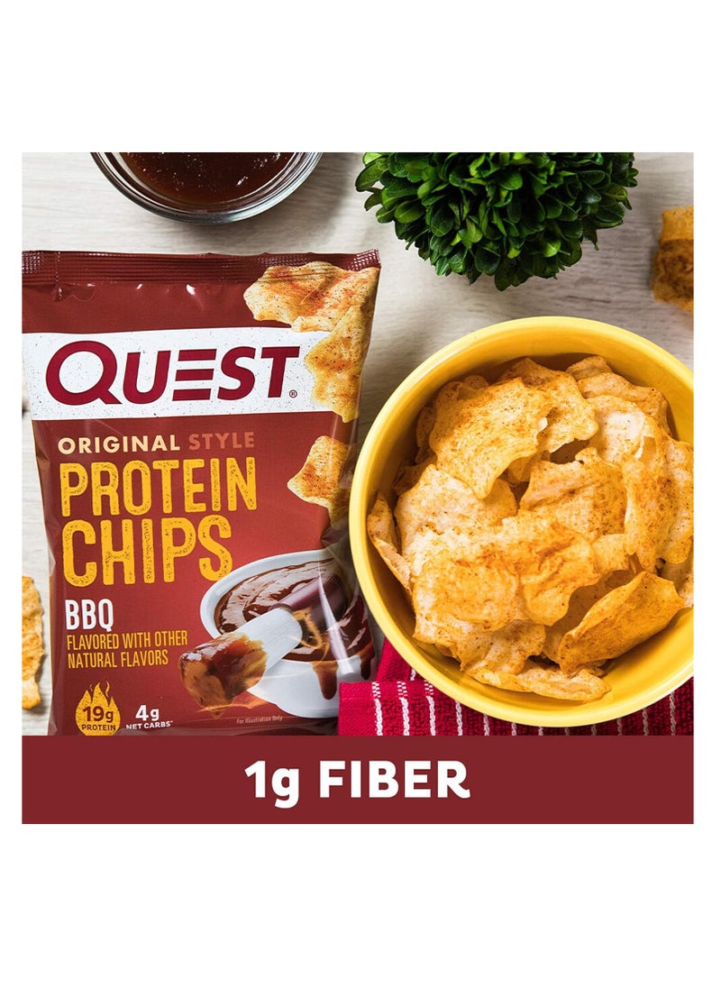 QUEST NUTRITION - Quest Protein Chips BBQ pack  8 - 1.1oz (32g) bags - Image 1