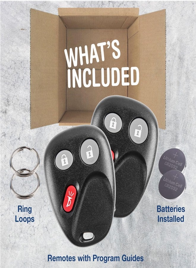 كي ليس اوبشن مفتاح السيارة عن بعد للدخول بدون مفتاح من KeylessOption ومفتاح بديل لـ LHJ011 (عبوة من قطعتين) - Image 2