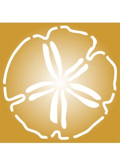Usnyabni Sand Dollar Stencil - 6.5 x 6.5 inch (L) - Reusable Ocean Nautical Seashore Stencils for Painting - Use on Walls, Floors, Fabrics, Glass, Wood, and More…  - Image 5