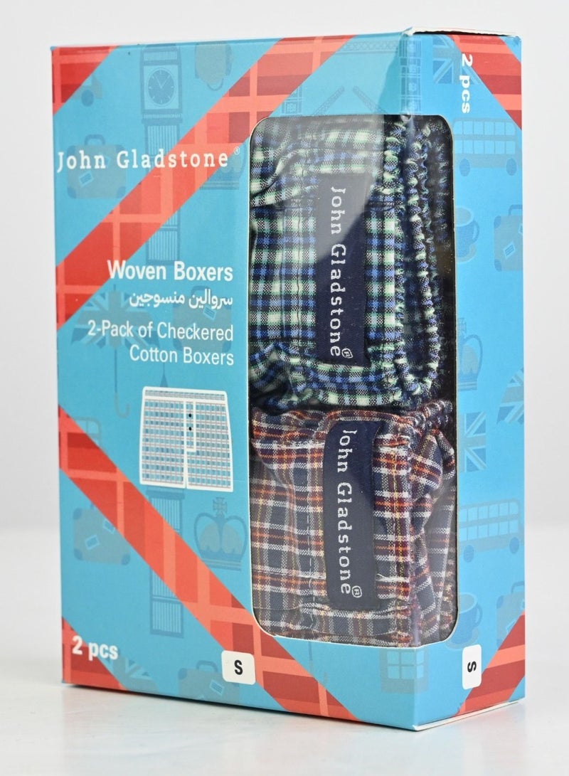 John Gladstone بوكسر منسوج من القطن للرجال من John Gladstone - عبوة من قطعتين - Image 2