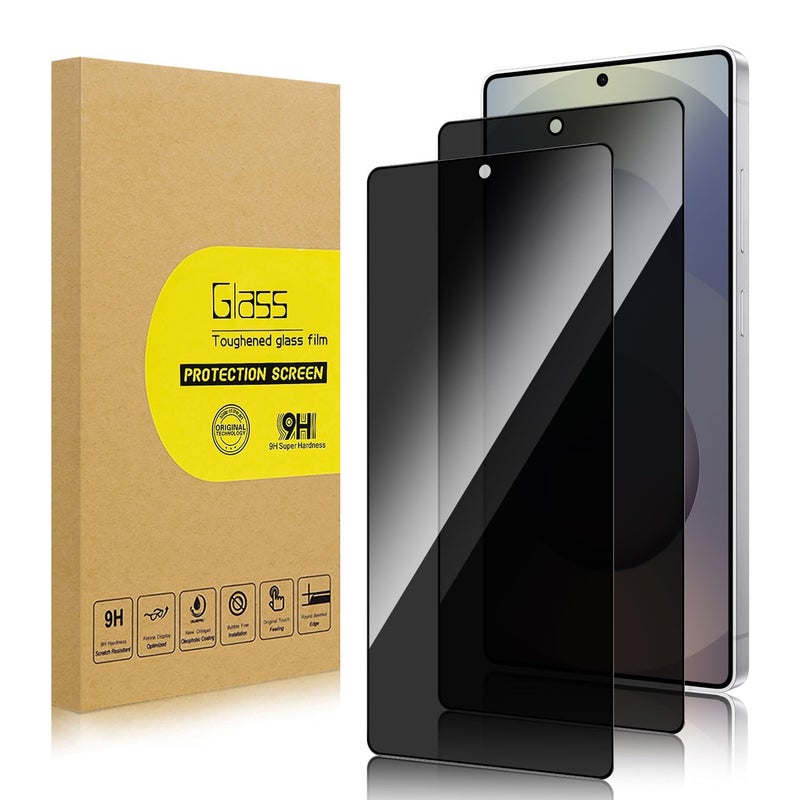 Lokyoo 2 Pack Privacy Screen Protector for Samsung Galaxy S25 Ultra[Anti-Spy Tempered Glass] [Fingerprint Unlock Support], Anti-Scratch, Bubble-Free, Easy Install 9H Protective Glass for S25 Ultra - Image 1