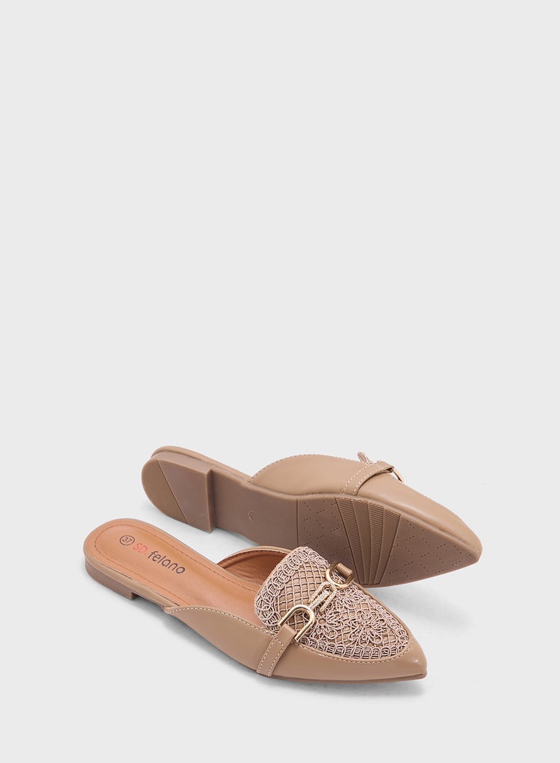 SD.Felano Pointed Toe Mules - Image 3