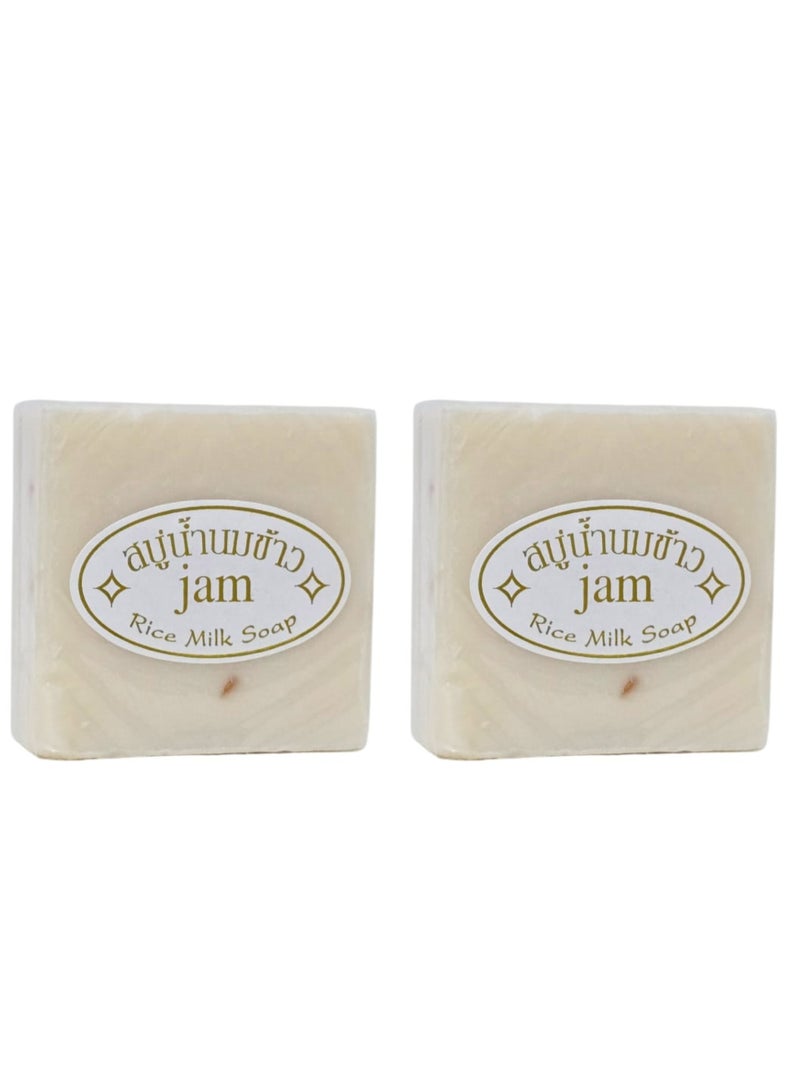جام صابون حليب الأرز المصنوع يدويًا *265 جرامًا - Image 1