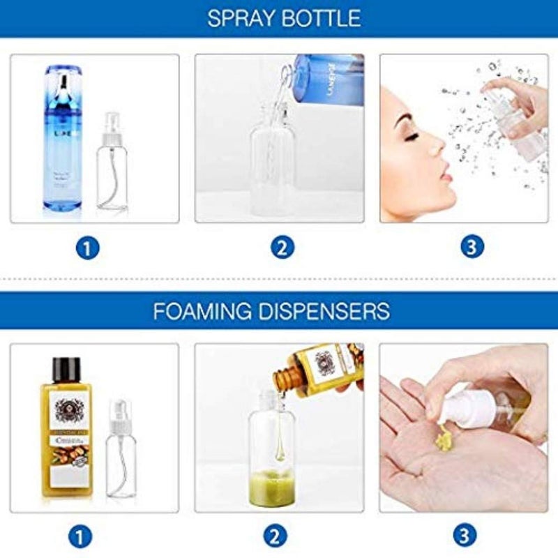 DIY Crafts Portable Plastic Empty Toiletriy Container Leak Proof Travel Accessories Pack of 1 Pc Plastic Empty Toiletriy - Image 5