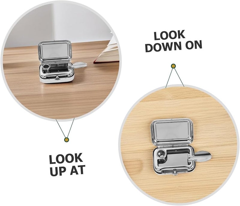 Stainless Steel Portable Pocket Ashtray Windproof Compact for Car Travel Outdoor - Image 4