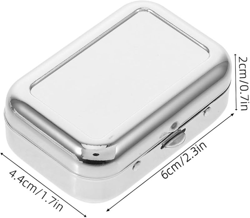 Stainless Steel Portable Pocket Ashtray Windproof Compact for Car Travel Outdoor - Image 3