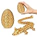 Olee Odee Small Dragon Eggs with Dragon Inside 3D Printed Surprise Funny Gifts for Kids Articulated Dragon Fidget Toys for Adults Executive Desk Toys Office Room Dcor Gold - Image 2
