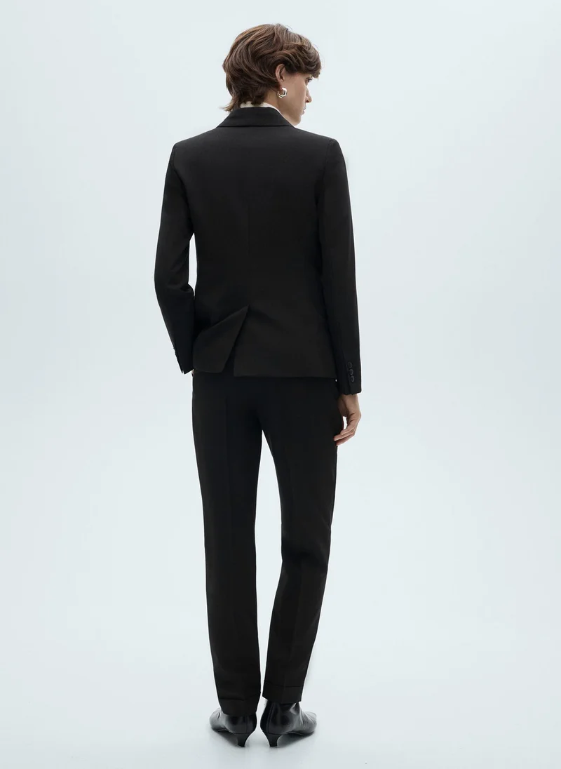 MANGO Straight Fit Suit Pants