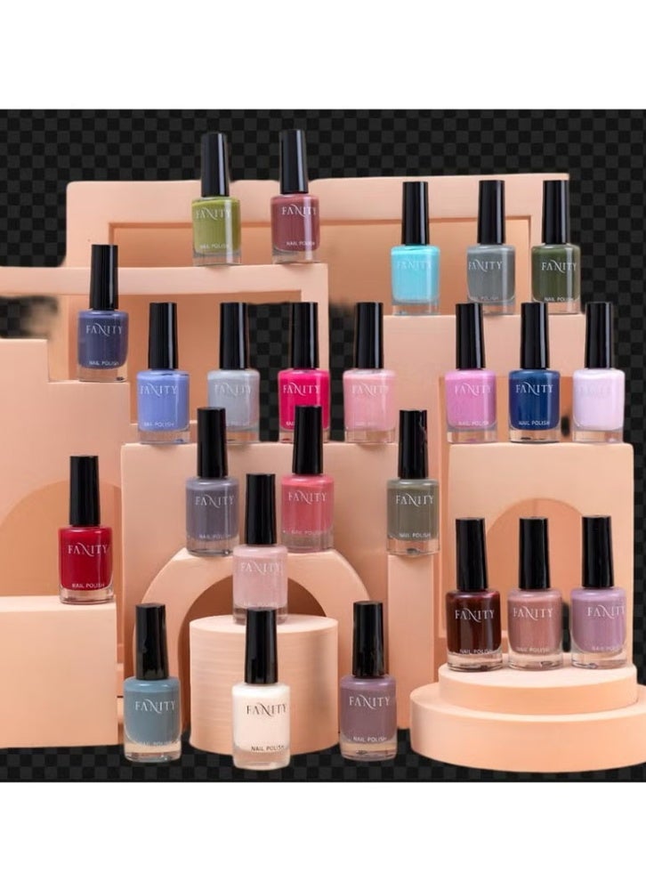 فانيتي طقم طلاء أظافر يحوي 24 قطعة متعدد الألوان - Image 3