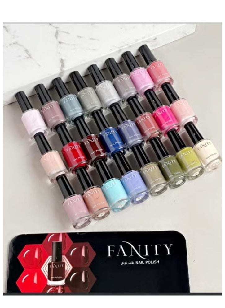 فانيتي طقم طلاء أظافر يحوي 24 قطعة متعدد الألوان - Image 1