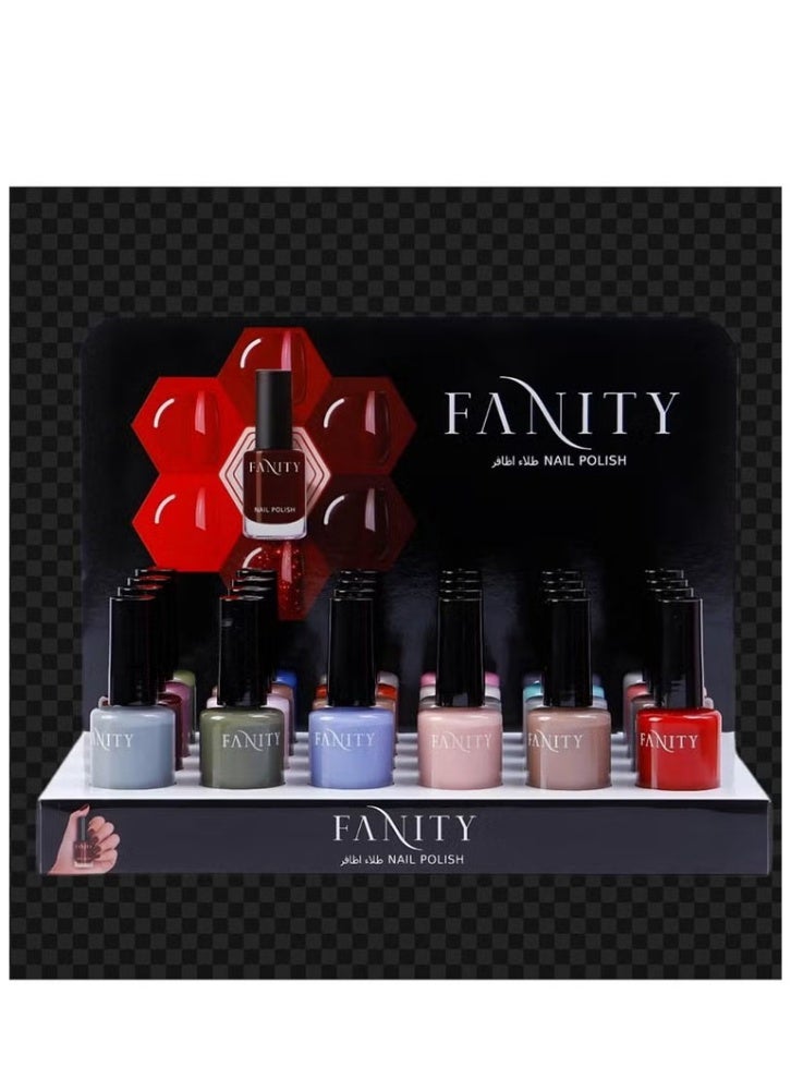 فانيتي طقم طلاء أظافر يحوي 24 قطعة متعدد الألوان - Image 2