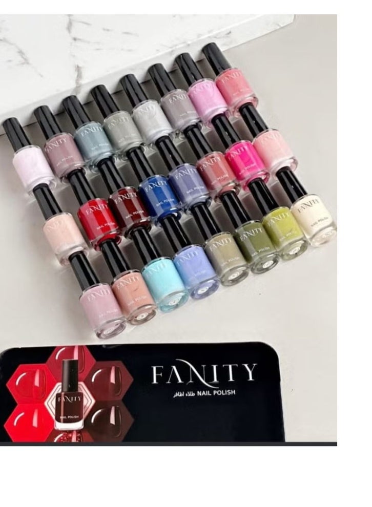فانيتي طقم طلاء أظافر يحوي 24 قطعة متعدد الألوان - Image 5