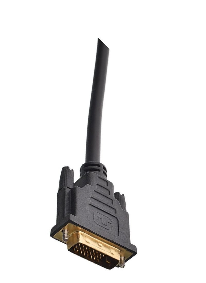ماركة غير محددة - كابل تحويل الفيديو - محول DVI موثوق به إلى HDMI لبث الوسائط المتعددة السلس من سطح المكتب إلى HDTV أو المراقبة مع جودة الصورة المعززة وتصميم دائم - Image 1