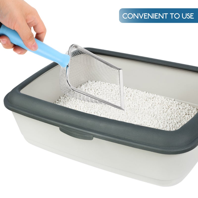 Stainless Steel Litter Shovel Metal Cat Litter Scoop Stainless Steel Sand Substrate Shovel - Image 2