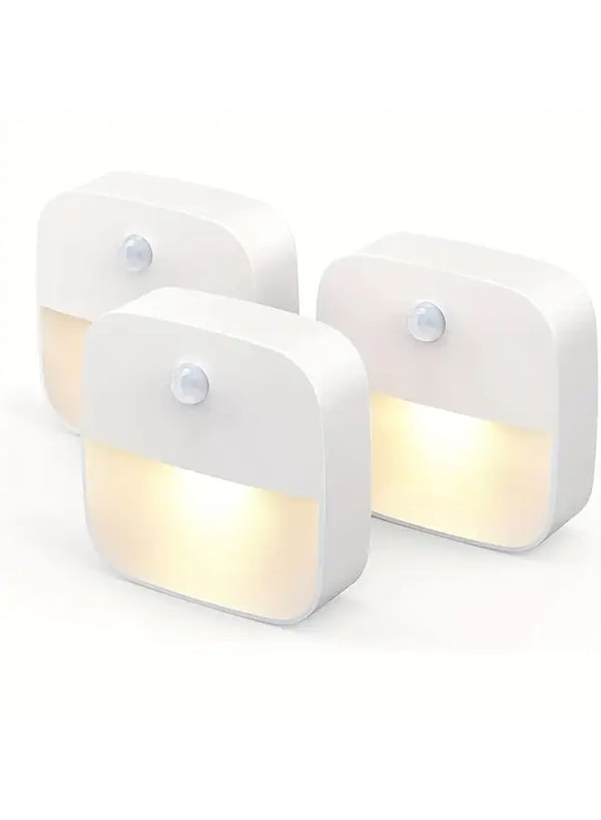 Motion Sensor LED Night Light Strip White Self Adhesive Wireless For Bedroom - Image 1