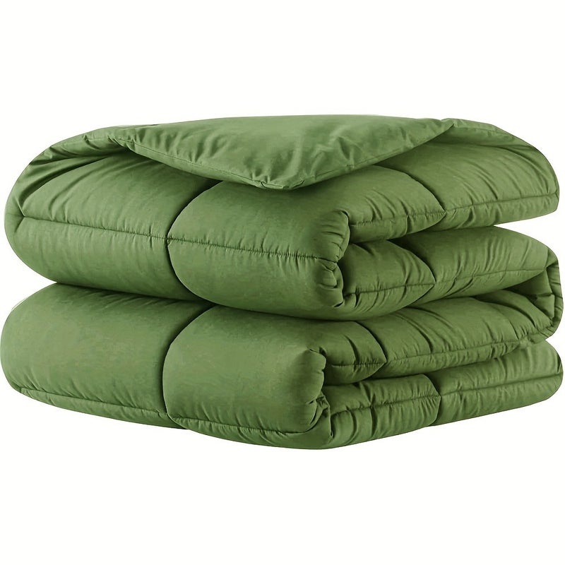 1pc Comforter Duvet Insert - Quilted Comforters, All Season Duvet, Polyester Filling, Bedding Comforter With Corner Tabs - Image 1