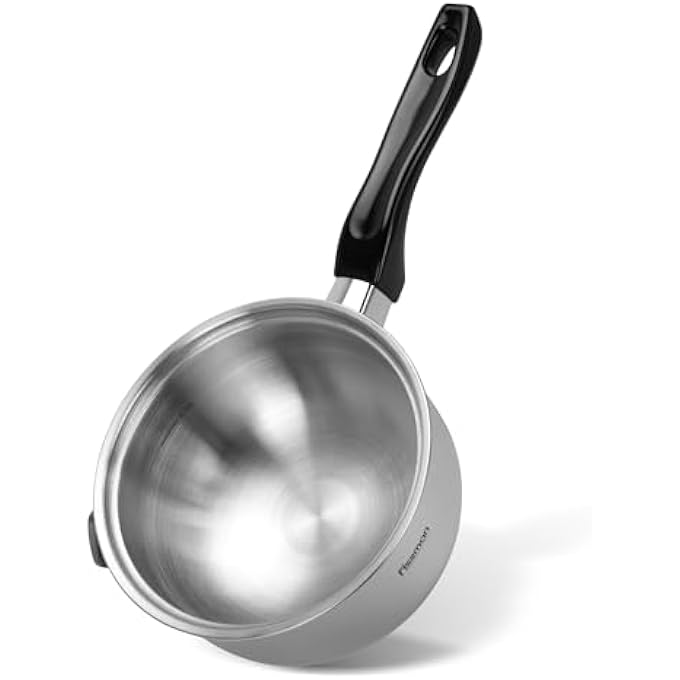 فيسمان قدر صلصة 095L مزدوج الجدار من الفولاذ المقاوم للصدأ، قدر صلصة باين ماري 16 سم، مصقول مثل المرآة، قاعدة حثية من الفولاذ المقاوم للصدأ 1810 304، مناسب لجميع مواقد الطهي، مقبض من الباكليت - Image 1