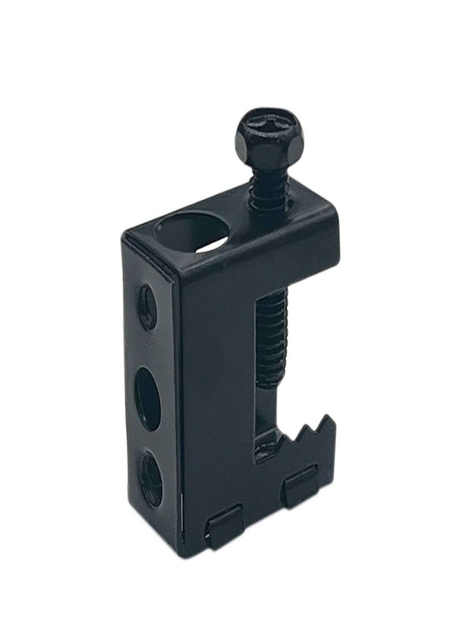 Xadnitu 100 Packs Beam Clamps, 1/4"-20 Black Steel Bolt-on Clamp Hangers Used in Combination with J-Hook for Installation on Beams Up to 1/2" Thick - Image 1