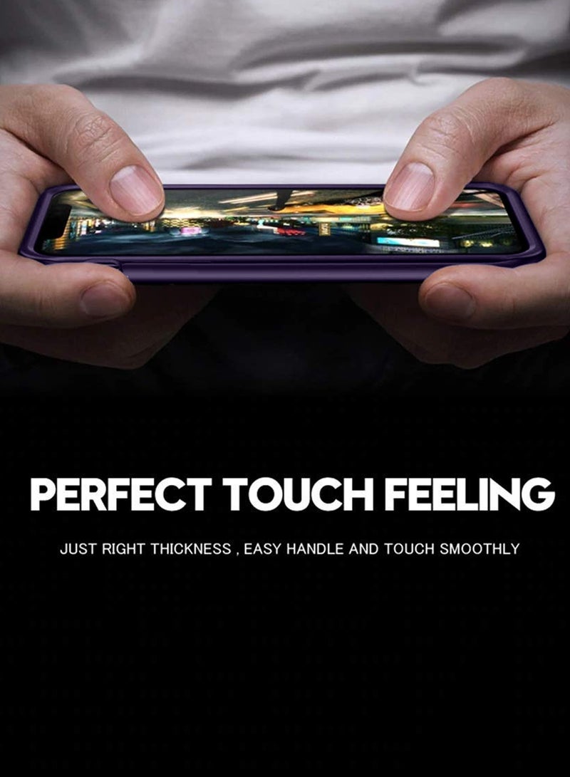 Wtech OnePlus 13T 5G 2025 Shockproof Silicone Soft TPU Back PC Protective Phone Cover Case - Clear/Eggplant Purple - Image 4