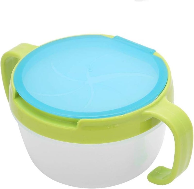 comfrt Snack Cup with Double Handle for Kids, Snack Catcher Lid Snack Container for Toddler and Baby,Portable Biscuits Candy Box (Green) - Image 5