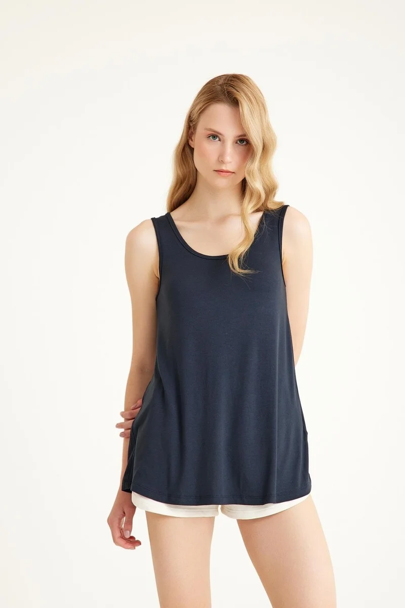 Cotenconcept Thick Strap Basic Cotton Undershirt T-Shirt