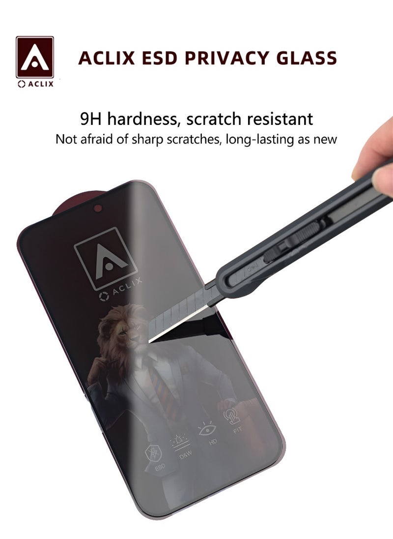 ACLIX Antistatic ESD Dustproof Premium Quality High Definition Tempered Glass Screen Protector Designed For  iPhone 10 - Image 4