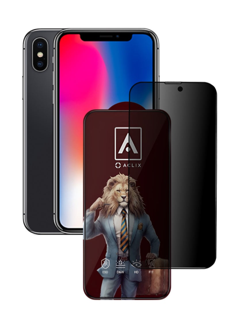 ACLIX Antistatic ESD Dustproof Premium Quality High Definition Tempered Glass Screen Protector Designed For  iPhone 10 - Image 1