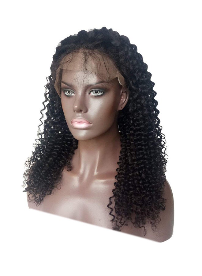 NIBEMINENT Glueless Kinky Curly Hair Wig Black - Image 1