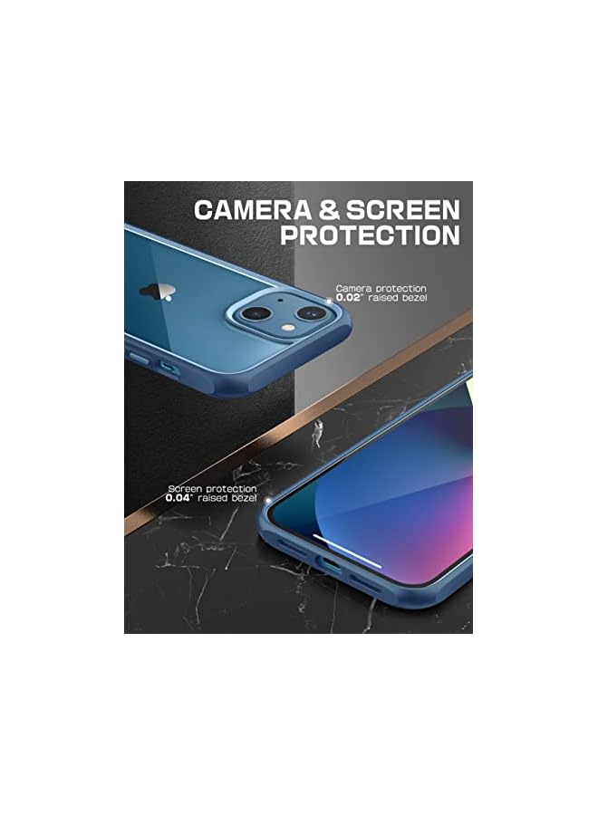 SupCase Unicorn Beetle Style Series Case Designed for iPhone 13 (2021 Release) 6.1 Inch, Premium Hybrid Protective Clear Case (Azure) - Image 5