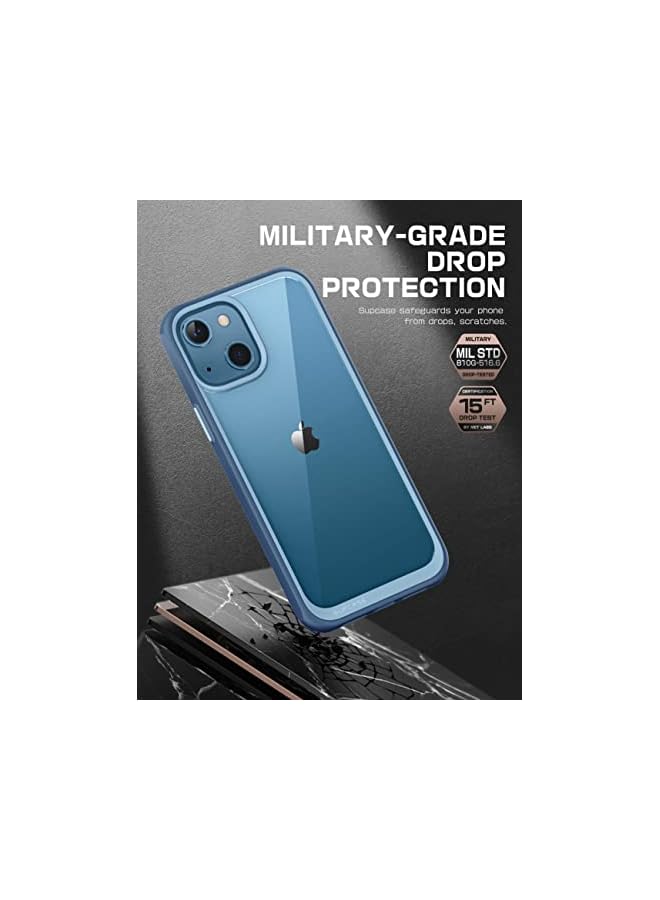 SupCase Unicorn Beetle Style Series Case Designed for iPhone 13 (2021 Release) 6.1 Inch, Premium Hybrid Protective Clear Case (Azure) - Image 4