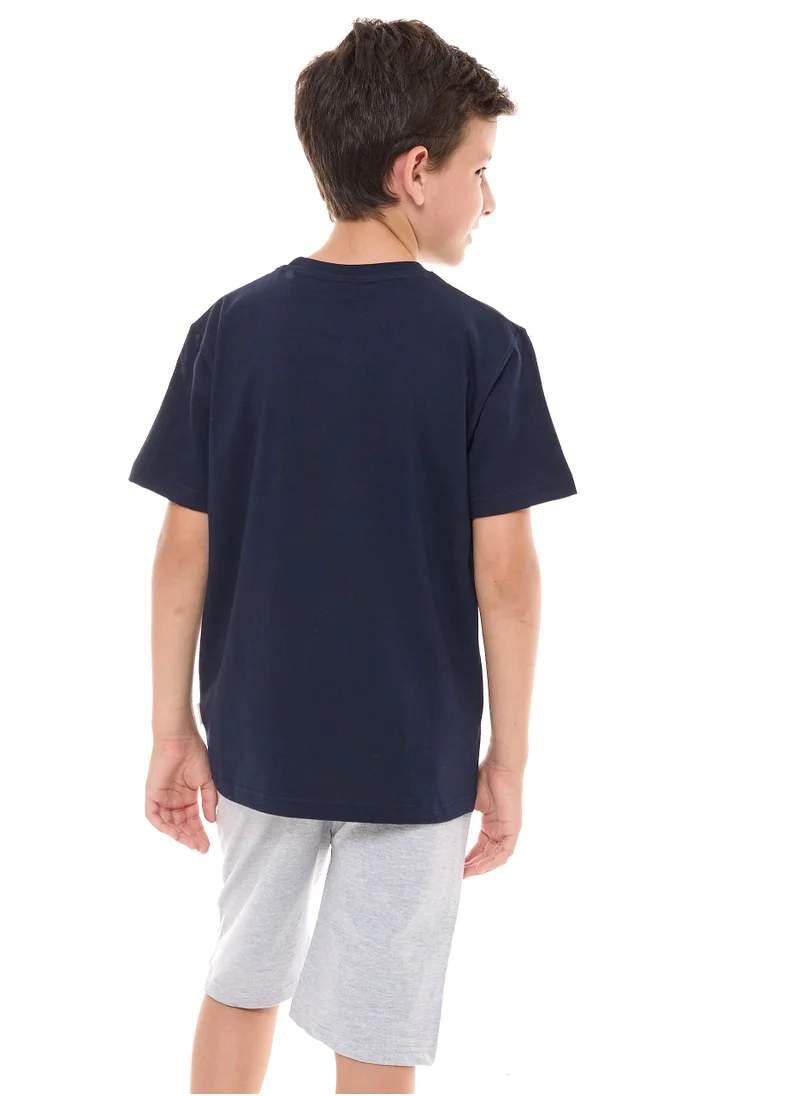 victor and jane Boys' 2-Piece Graphic T-Shirt & Shorts Set (6-12Y)