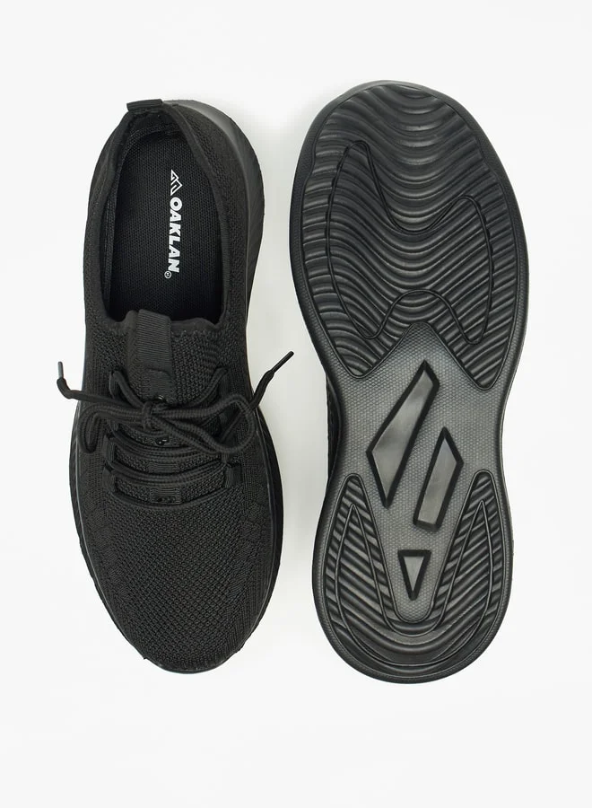 Oaklan by Shoexpress Oakland Mesh Textured Shoes with Lace-Up Closure