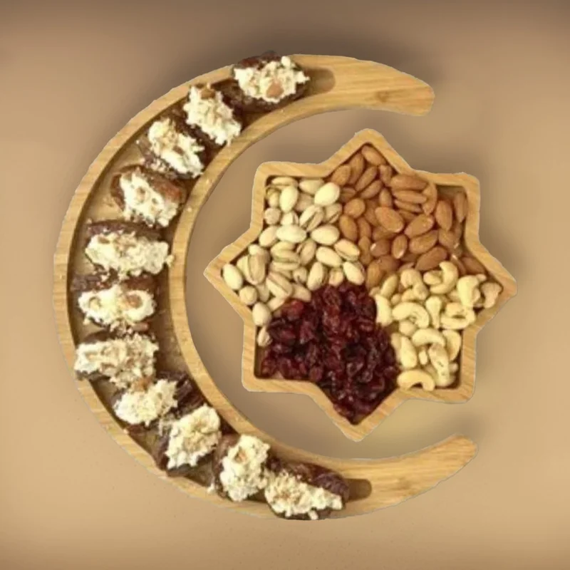 كويزيرا طقم أطباق بامبو لونا ستار آند مون