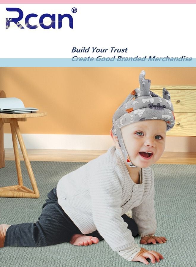 Rcan Baby Head Protector, Baby Helmet for Crawling Walking, No Bumps Safety Head Adjustable Protective Cap for Walking, Playing - Image 3