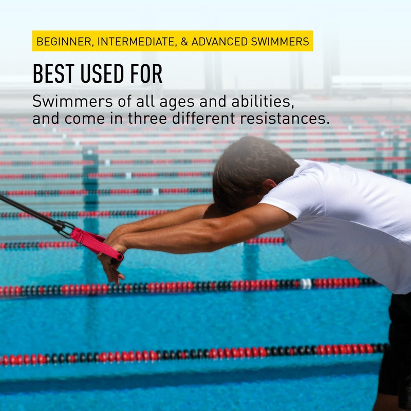 FINIS Dryland Cord - Resistance Training Exercise Bands to Improve Strength and Flexibility - Resistance Stretch Bands for All Ages and Abilities - Heavy, Red - Image 5