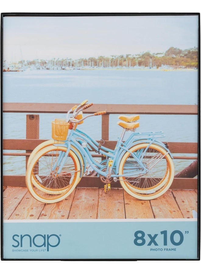 Snap - 8"x10" Black Front Loading - Narrow Wall Photo Frame - Perfect for Showcasing Memories in Style - Versatile and Durable Design for Home or Office DÃ©cor - Rectangular Wall Mount - Set of 12 - Image 3
