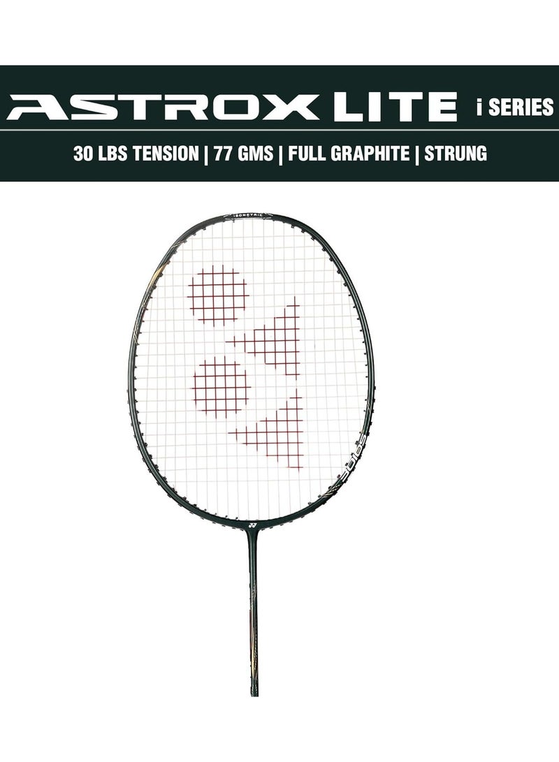 Yonex Astrox Lite 43i Badminton Racquet | Color: Dark Green | Size: Standard | Material: Graphite | Grip Size: G4 5U | Lightweight | Isometric Head Shape | Solid Frame & Slim Shaft - Image 2