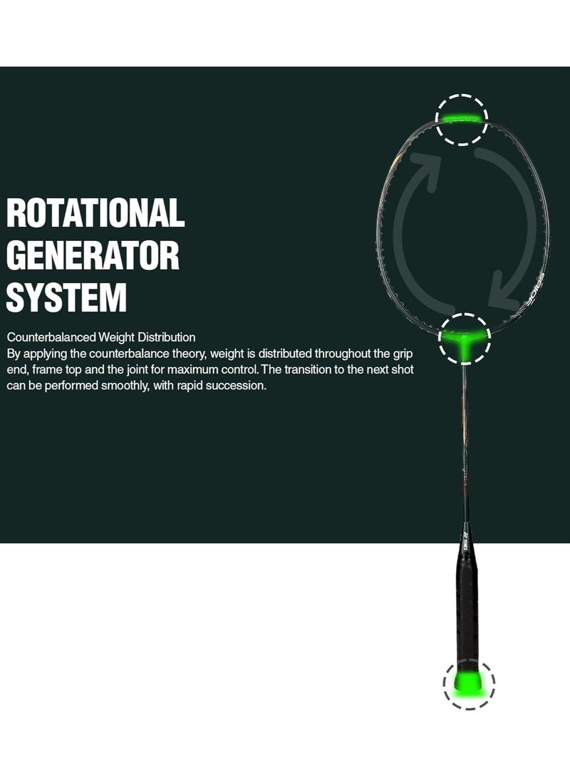 Yonex Astrox Lite 43i Badminton Racquet | Color: Dark Green | Size: Standard | Material: Graphite | Grip Size: G4 5U | Lightweight | Isometric Head Shape | Solid Frame & Slim Shaft - Image 4