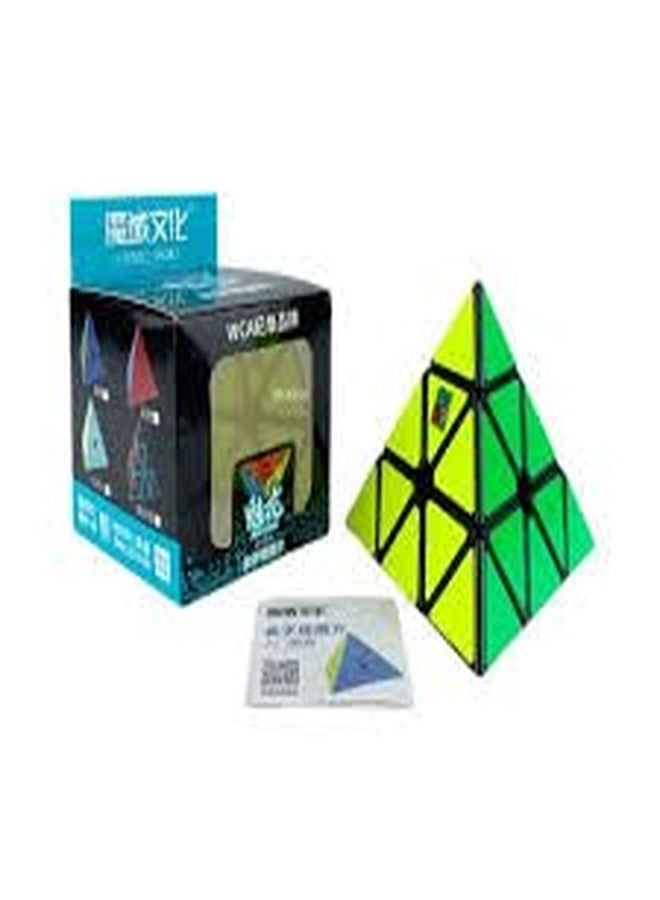 مكعب ألغاز ثلاثي الأبعاد على شكل مثلث أسود من كيوبسكوول ميلونج بيرامينكس، مناسب للأطفال والكبار، لتنشيط العقل وتخفيف التوتر - Image 2