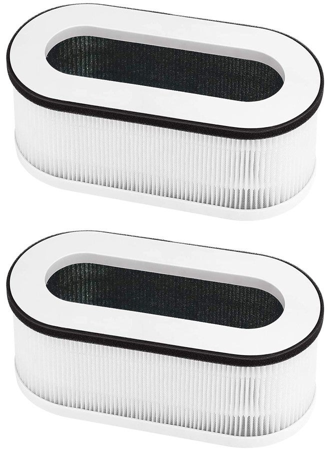فيتي فلتر فلتر Fette - فلتر بديل RP-AP068، متوافق مع فلتر جهاز تنقية الهواء RENPHO RP-AP068 وRP-AP068W وRP-AP068B وRP-AP068-F2، فلتر HEPA حقيقي من الدرجة H13 ثلاثي الوظائف - عبوة من قطعتين - Image 1