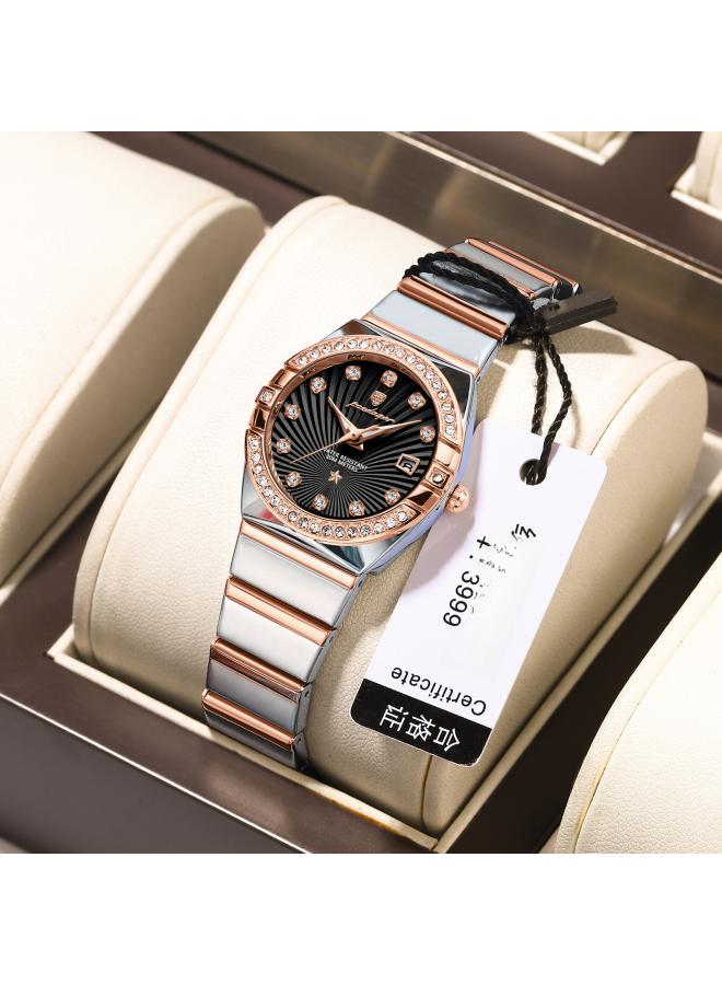 Swiss Brand Women's Watch New Waterproof Luminous Ultra-thin Watch Women's Live Broadcast Popular One-piece Delivery