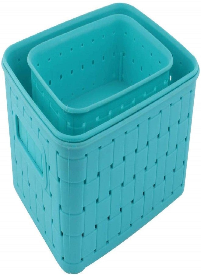 Pamirate Smart Baskets for Storage, Set of 3, Sky Blue - Image 3